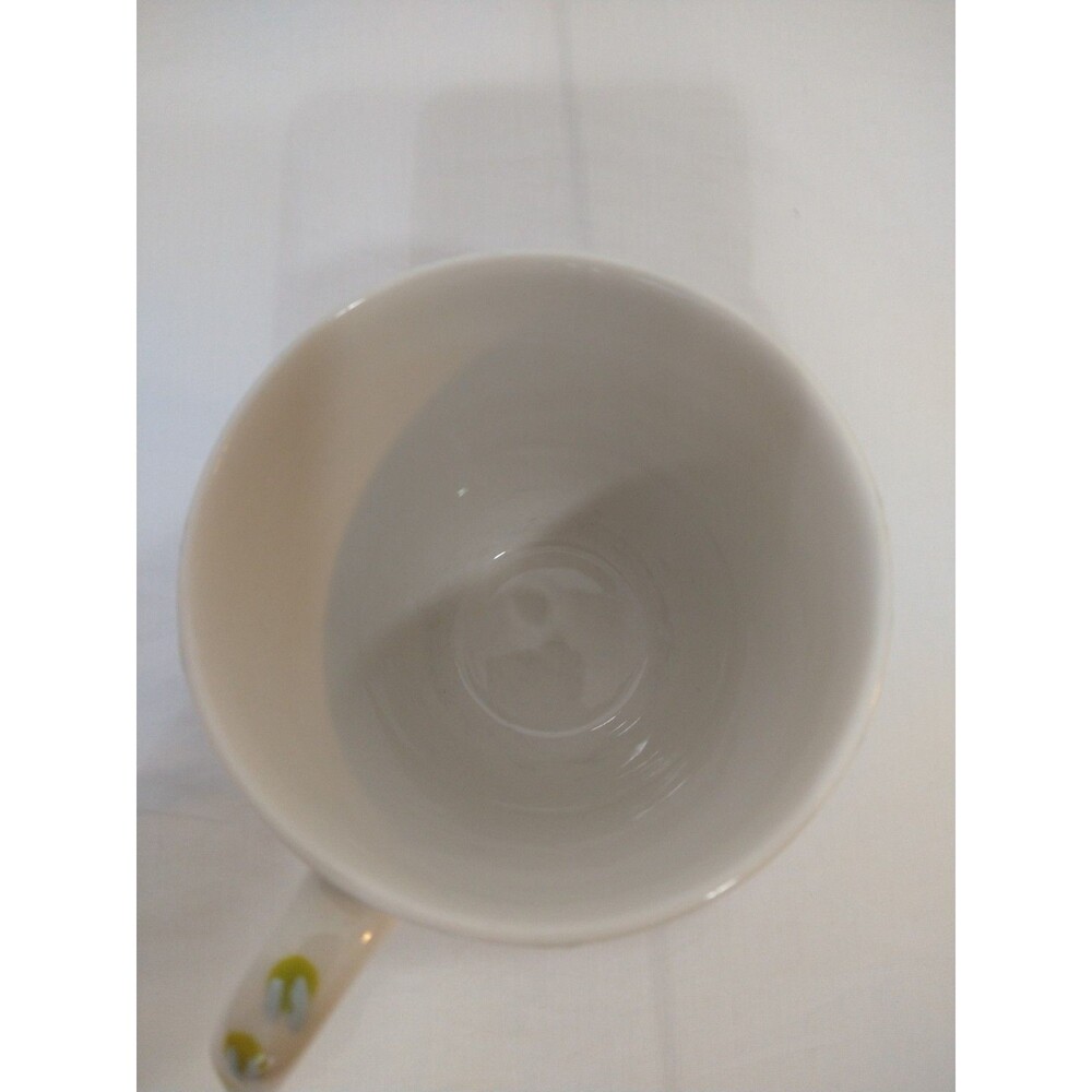 Anthropologie Mug Geometric NORDIC Snowflake Textured Stoneware Winter Orkney - Picture 5 of 6